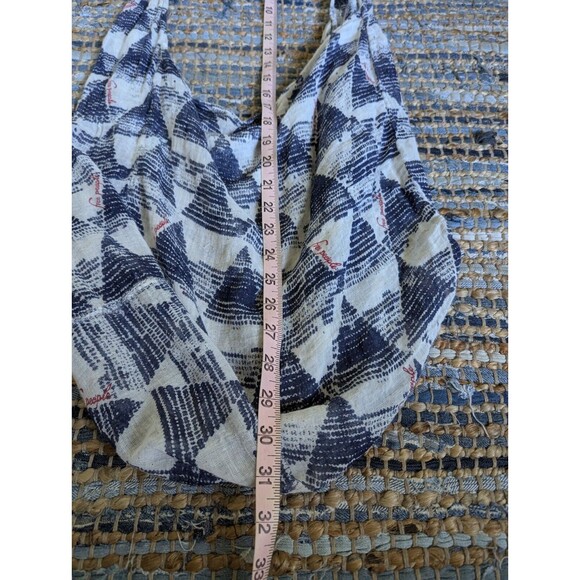 Free People Hippie Tote Bag Oversized Purse Carryall Lightweight Unlined Boho Lo - Picture 3 of 4